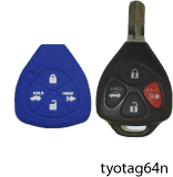 Toyota-Pontiac Closed Face Protective Key Fob Cover
