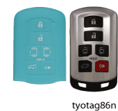 Toyota Closed Face Protective Key Fob Cover
